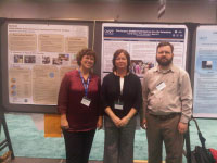 Jessie Kastler, Susan Ross and Brian McCann from COSEE-CGOM in front of their posters