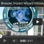 Broader impacts wizard video page