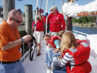 STEM students learn about ocean movement aboard the skipjack Nathan of Dorchester