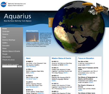 Aquarius website