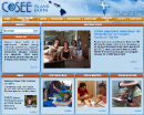 Screenshot of the COSEE Island Earth home page