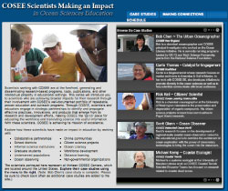 Screenshot of the case studies home page
