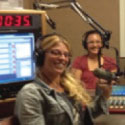 Carly Wiener on her radio show